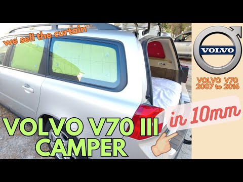 HOW TO MAKE A VOLVO V70 III A MINI CAMPER VAN ! Complete installation. V70 2007 to 2016