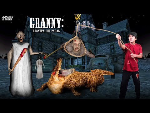 GRANNY - GRANDPA HUE PAGAL SHORT FILM : ग्रैनी | HORROR GAME GRANNY : CT 2 - SLENDRINA || MOHAK MEET