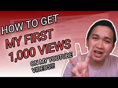 How To Get Your First 1000 Views On YouTube Videos