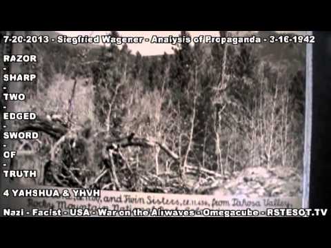 Analysis of Propaganda   3 16 1942   Siegfried Wagener
