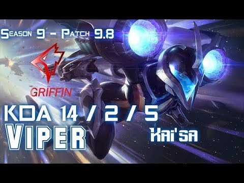 GRF Viper KAI'SA vs VAYNE ADC - Patch 9.8 KR Ranked