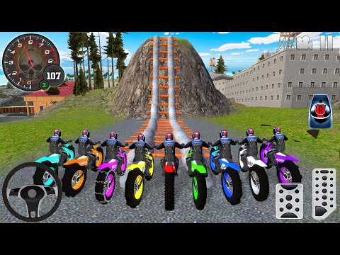 Juego de Motos - Motor Dirt Bike Racing Extreme stunts Driving 2026 - Android / IOS gameplay [FHD]