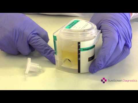How To Drug Test Using A Surescreen Integrated Cup