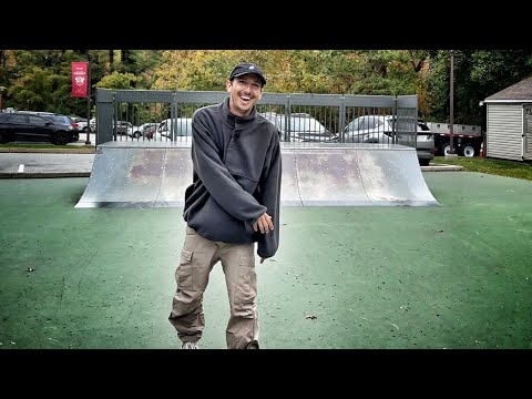 We played S.K.A.T.E. on a QUARTER PIPE!