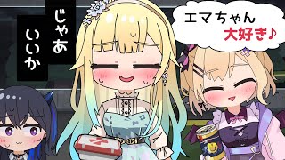 【手描き】可愛い酔っ払い先輩の尻拭いをする藍沢エマ【ぶいすぽっ!/一ノ瀬うるは/胡桃のあ/藍沢エマ】【マンガ動画/アニメ/VTuber】