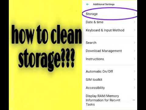 How to clean storage in oppo A5 2020 ??