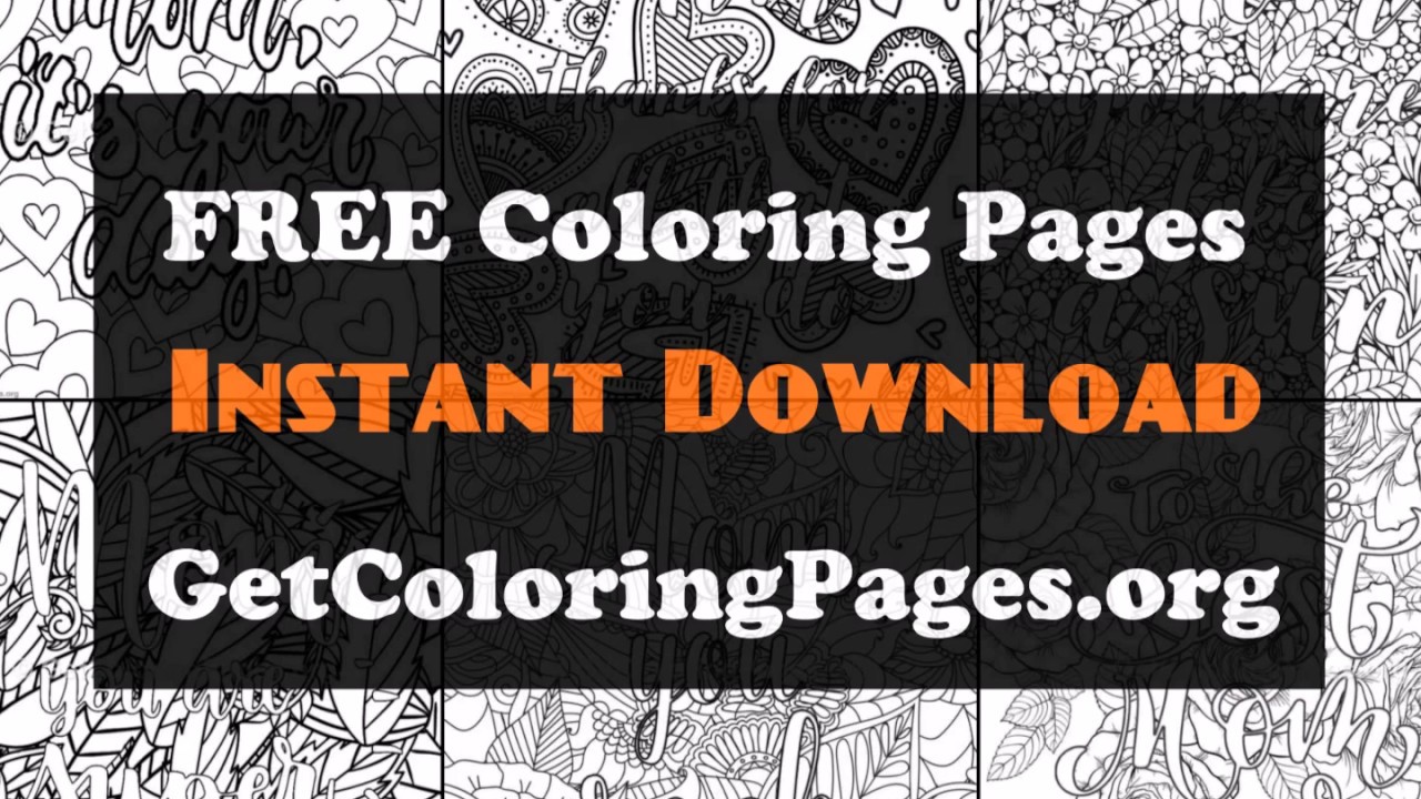 Mothers day coloring pages free printable