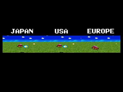 Hoshi no Kirby Super Deluxe/Kirby Super Star/Kirby's Fun Pak (HAL Laboratory/1995) intro comparison