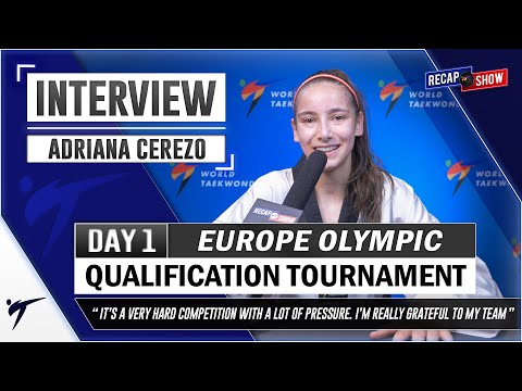 ADRIANA CEREZO POST FIGHTS INTERVIEW 2021 WT EUROPEAN OLYMPIC QUALIFICATION