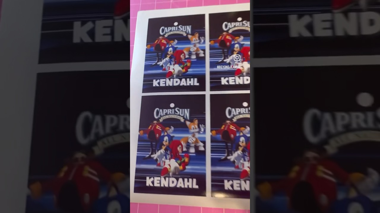 Sonic caprisuns .....#partyfavors #custompartyfavors #customparty #customcaprisun #personalized