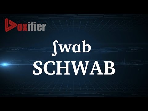How to Pronunce Schwab in English - Voxifier.com