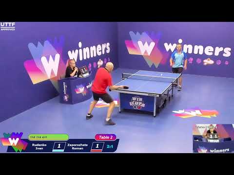 WINners CUP table 2  25.09 Rudenko Ivan - Zaporozhets Roman  22:30
