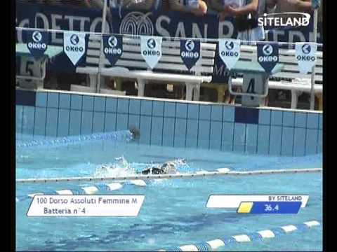 Serie 4 dei 100 Dorso  Assoluti Femmine Master - 12 MEMORIAL ANDREA BETTIOL