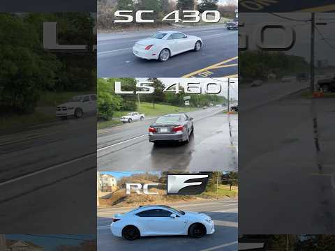Lexus 4.3L V8 vs 4.6L V8 vs 5.0L V8!