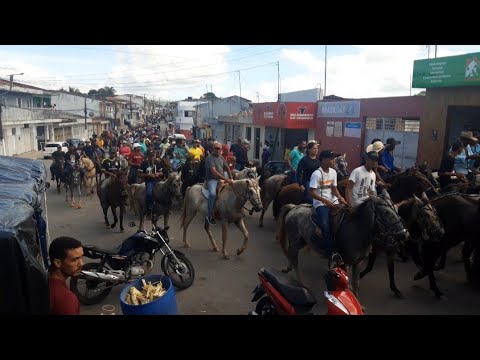 Cavalgada iniciando as festividades da padroeira Santa Rita de Cássia em Boca da Mata/ Alagoas