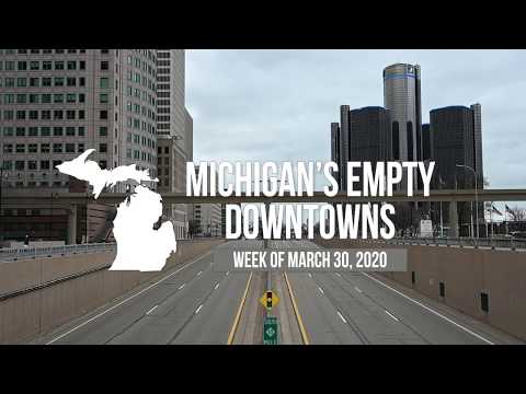Michigan's Empty Downtowns During Coronavirus Shutdown
