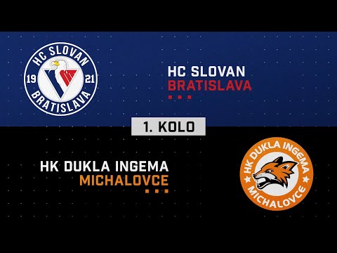 1.kolo štvrťfinále HC Slovan Bratislava - HK Dukla INGEMA Michalovce HIGHLIGHTS