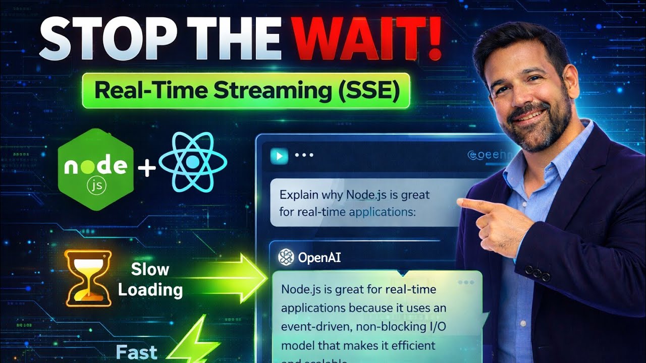 Build a Real-Time AI Chat App: OpenAI Streaming with SSE (Node.js & React Tutorial)