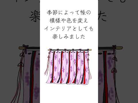 几帳 知っておきたい古典常識 #光る君へ #古文 #国語 #入試 #受験