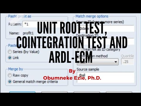 EViews: Unit Root Test, Kointegrationstest und ARDL-ECM (Schätzung und Interpretation)