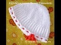 Шапочка крючком белая - Crochet Hat - 1 часть - вязание основы 