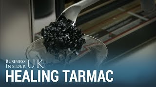 New asphalt repairs its own cracks