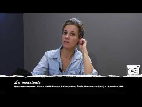 L’Œil du spectacle Interview Katel Élysée Montmartre 14 octobre 2016