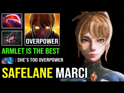REASON Why Armlet is the Best ITEM For Marci | Insane NEW Hero Carry Hit Like a Truck Dota 2