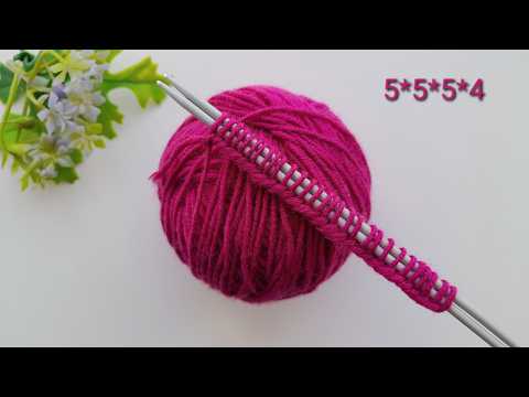 🔥 Dieses Rippenmuster ist so schön, dass du es überall stricken willst