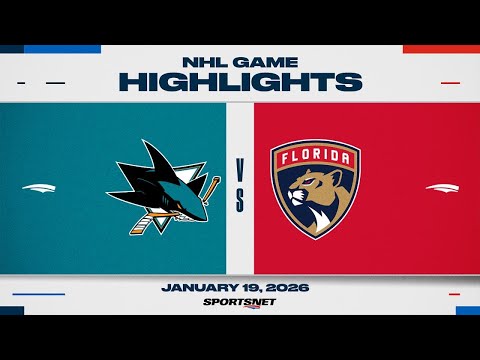 NHL Highlights | Sharks vs. Panthers - January 19, 2025