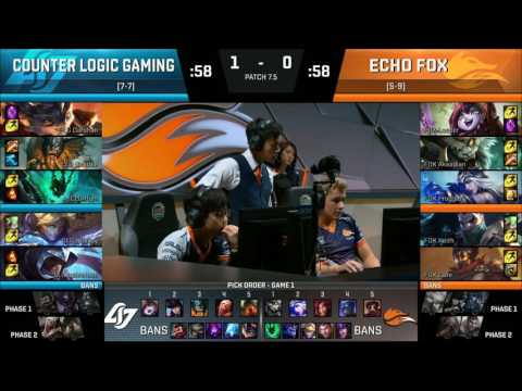Highlights NA LCS Spring 2017 FOX vs CLG  Week 8 Day 1