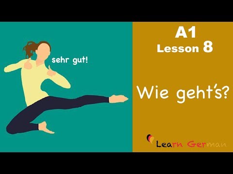 Learn German | How are you? | Wie geht's? | German for beginners | A1 - Lesson 8