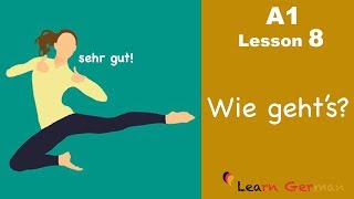 Learn German  How are you  Wie gehts  German for beginners  A1  Lesson 8