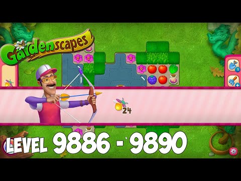 GardenScapes level 9886 9887 9888 9889 9890 🌱 Gameplay Walkthrough (Android, iOS) Playrix
