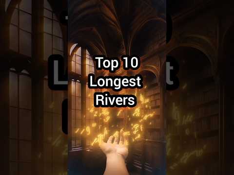 🌊 Top 10 Longest Rivers in the World! #shorts #geographyfacts #shortsfeed #top10 #ytshorts #viral