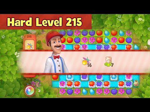 Gardenscapes Hard Level 215 | No Boosters | Playrix