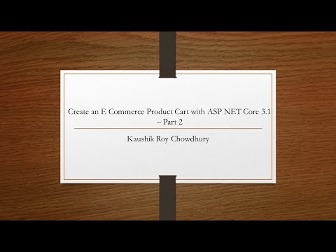 Create an E Commerce Product Cart with ASP NET Core 3 1 – Part 2