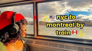 Romanticizing my life on a solo train trip  🚂 | amtrak adirondack nyc to montreal