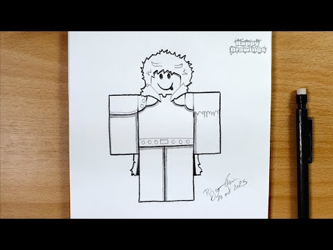How to Draw the Pelt Trader from 99 Nights in the Forest | Easy Pencil Sketch for Beginners