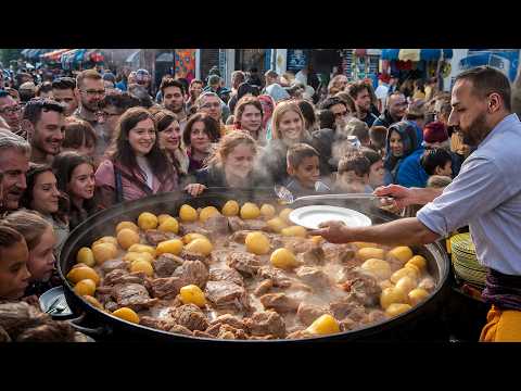 Most Crowd Afghan Rosh Recipe |  Massive amount of Meat 500 KG Cooking