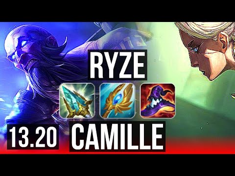 RYZE vs CAMILLE (TOP) | 9/0/13, Legendary, 300+ games | EUW Master | 13.20