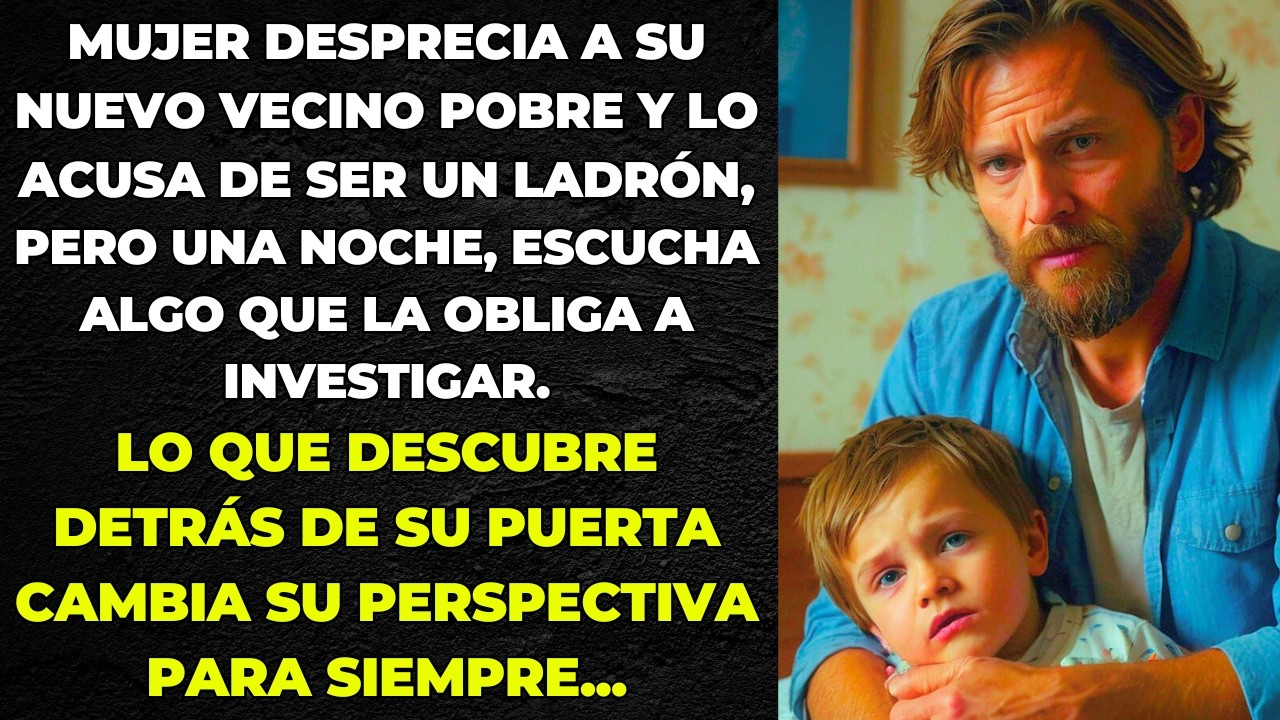 MUJER DESPRECIA A SU NUEVO VECINO POBRE Y LO ACUSA DE SER UN LADRÓN,PERO UNA NOCHE, ESCUCHA ALGO...