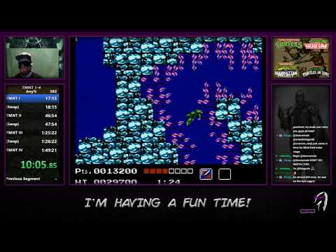 Blindfolded Swimming - Teenage Mutant Ninja Turtles on the NES