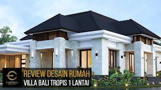 Video Mr. Tony Yauwri Villa Bali House 1 Floor Design - Makassar, Sulawesi Selatan