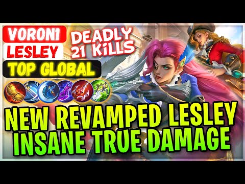 New Revamp Lesley, Insane True Damage [ Top Global Lesley ] VoRoN1 - Mobile Legends Gameplay Build