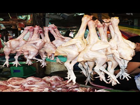 Cambodian Street Food 2020, Boeng Keng Kang Market Fresh Food Tour, Khmer Street Foods