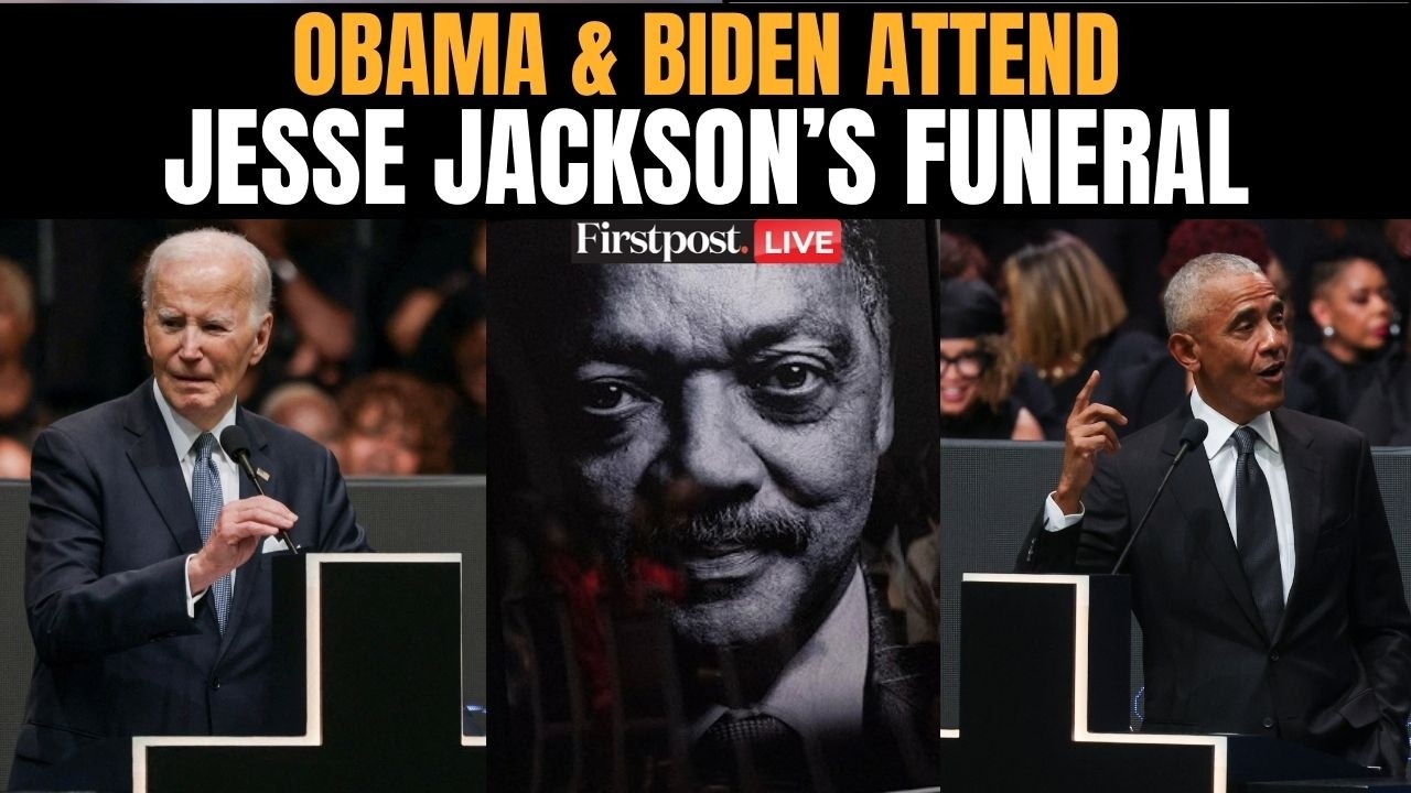 LIVE: Obama, Clinton, Biden Attend Memorial Services for Rev. Jesse Jackson in Chicago | Firstpost