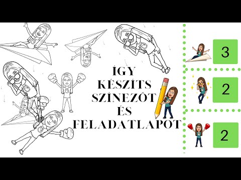 Hogy készíts színezőt és vizuális alak-háttér, figyelem fejlesztő feladatokat - colorscape app