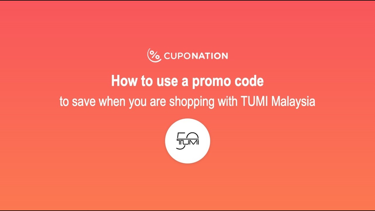 Quick guide to using your TUMI promo code