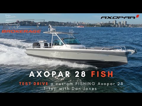 Axopar 28 FISH - A custom fishing Axopar 28 T-top - TEST DRIVE with Dan Jones